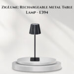 ZigLume: Rechargeable Metal Table Lamp - E394