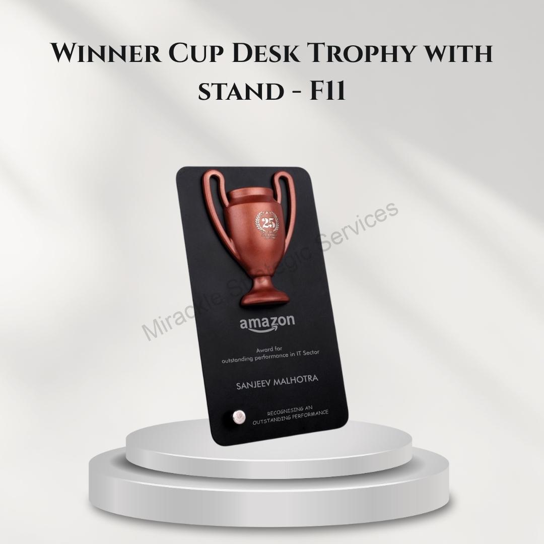 Winner Cup Desk Trophy with stand - F11