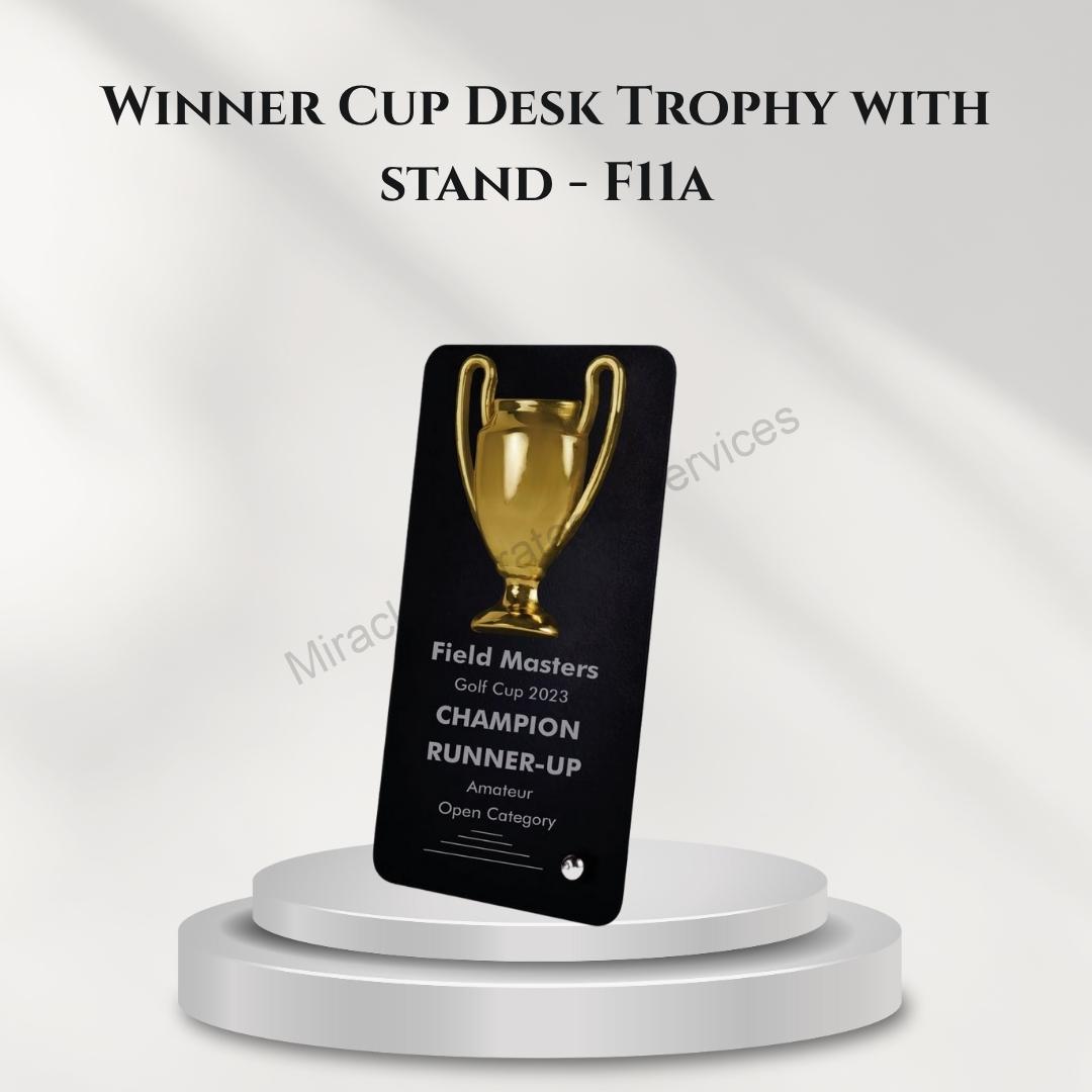 Winner Cup Desk Trophy with stand - F11a