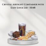 Crystal Airtight Container with Easy Lock Lid - H148