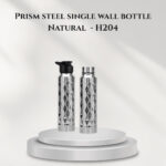Prism steel single wall bottle Natural  - H204