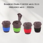 Bamboo Dark Coffee mug: Eco friendly mug  - H222a