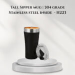 Tall Sipper mug | 304 grade Stainless steel inside  - H223