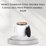 Noble: Stainless Steel Double wall Coffee mug with Pointy handle - H229