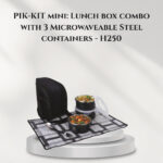 PIK-KIT mini: Lunch box combo with 3 Microwaveable Steel containers - H250