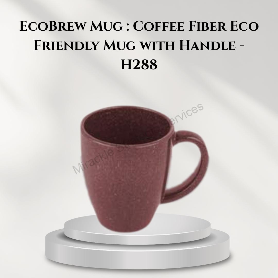 EcoBrew Mug : Coffee Fiber Eco Friendly Mug with Handle - H288