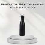 HeatVault Sip: 900 ml vacuum flask with Straw lid - H304