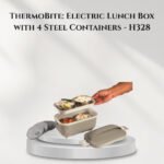 ThermoBite: Electric Lunch Box with 4 Steel Containers - H328