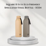 Square II Eco: Eco Friendly Insulated Steel Bottle - H334