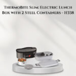 ThermoBite Slim: Electric Lunch Box with 2 Steel Containers - H338