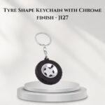 Tyre Shape Keychain with Chrome finish - J127
