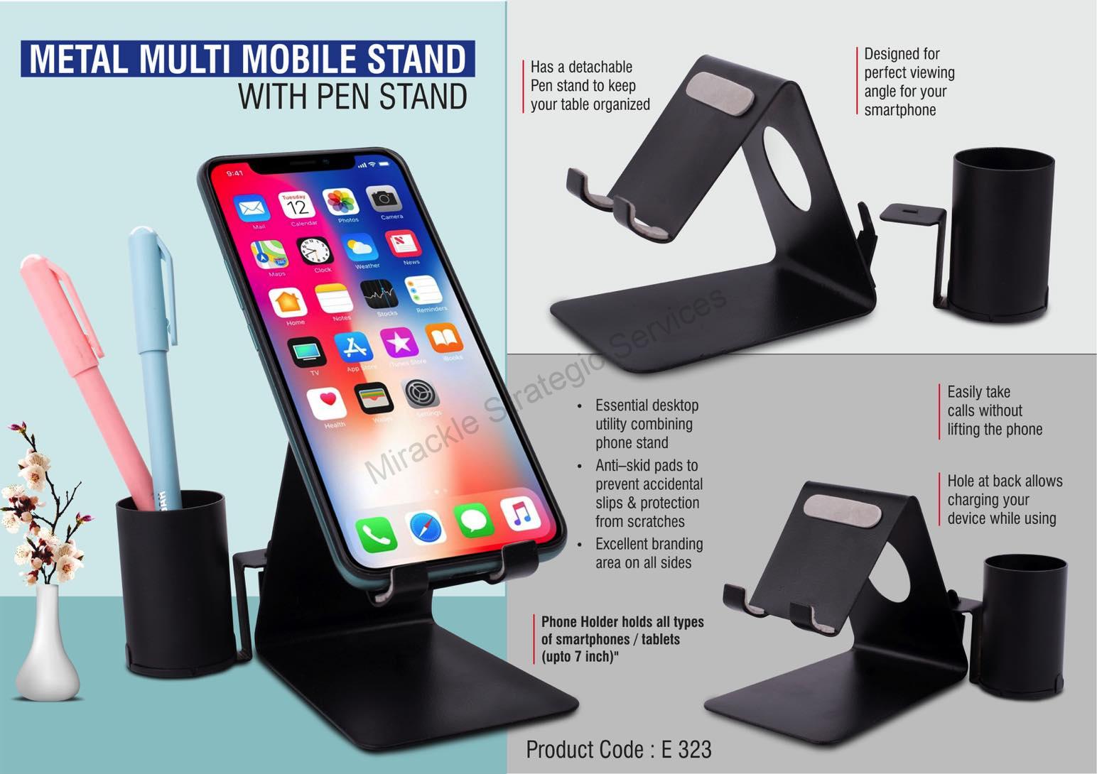 Metal mobile stand with Detachable Tumbler - E323 - Image 2