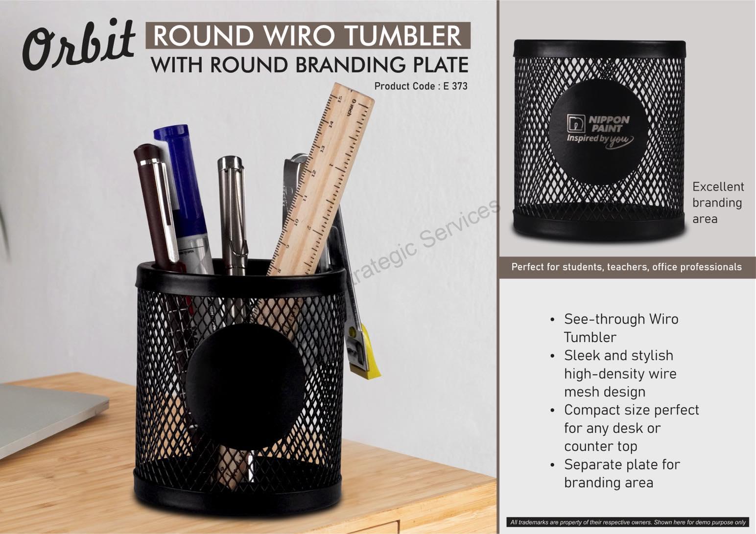 Orbit: Round Wiro tumbler with Round Branding Plate - E373 - Image 2