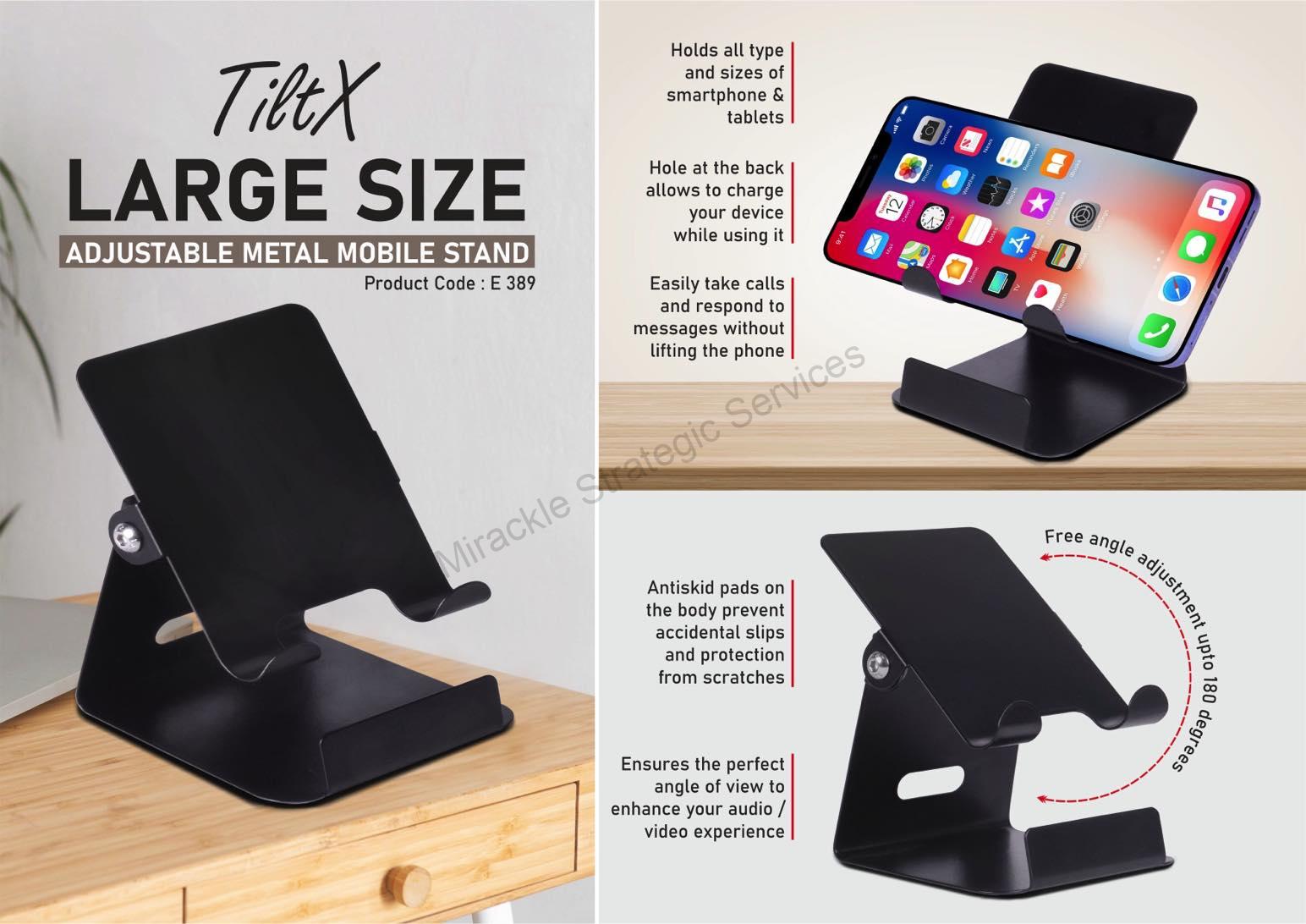 TiltX: Large size Adjustable metal mobile stand - E389 - Image 2