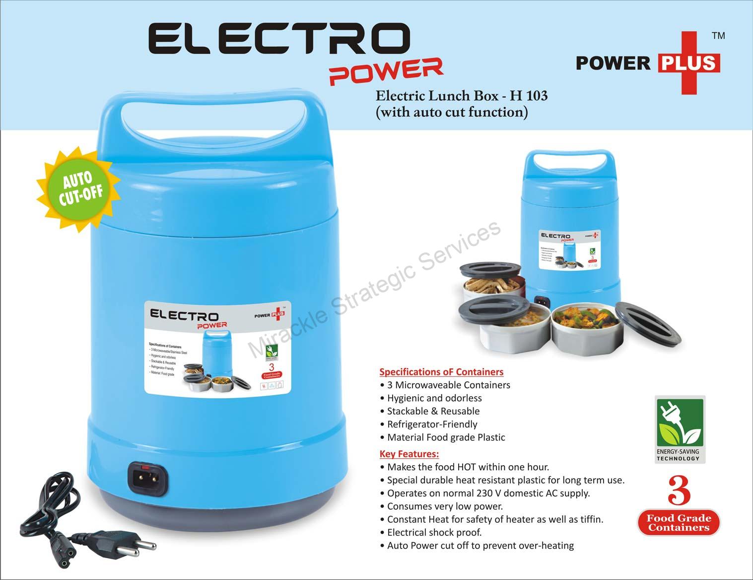 Electro Power: Electric Lunch box with Auto-cut function - H103 - Image 2