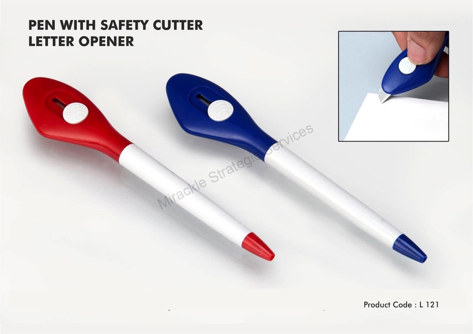 Pen with Safety Cutter / Letter opener - L121 - Image 2