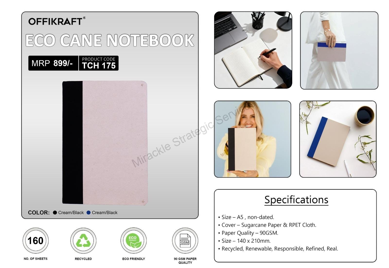Offikraft Eco Cane Notebook - Image 2