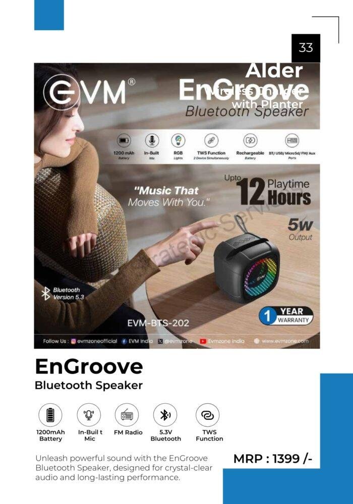 EVM EnGroove 5W Bluetooth Speaker - miracklegifting.com