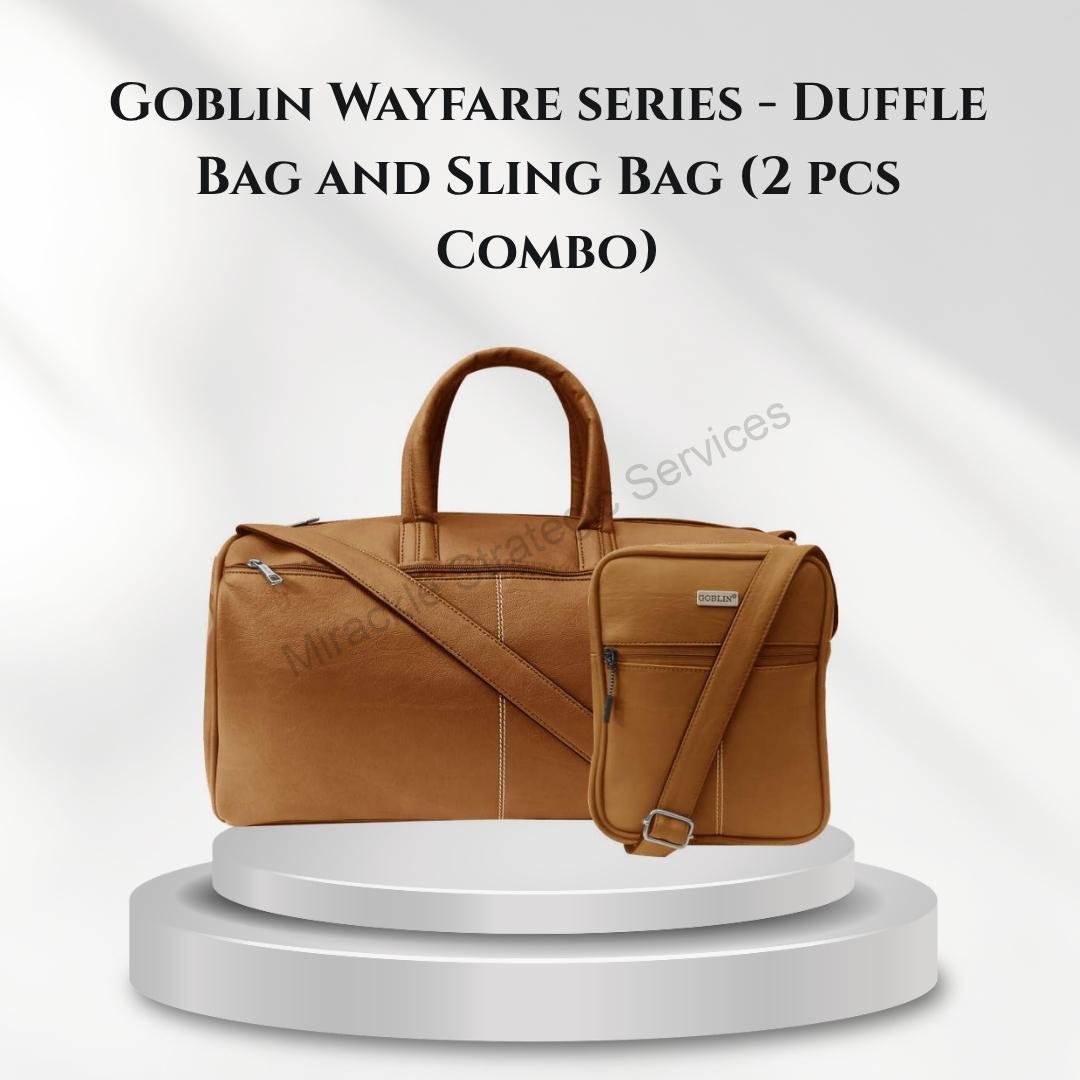 Goblin Wayfare series - Duffle Bag and Sling Bag (2 pcs Combo)