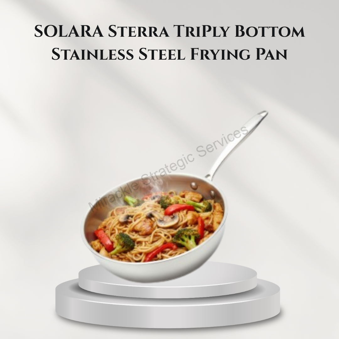 Solara Sterra TriPly Bottom Stainless Steel Frying Pan