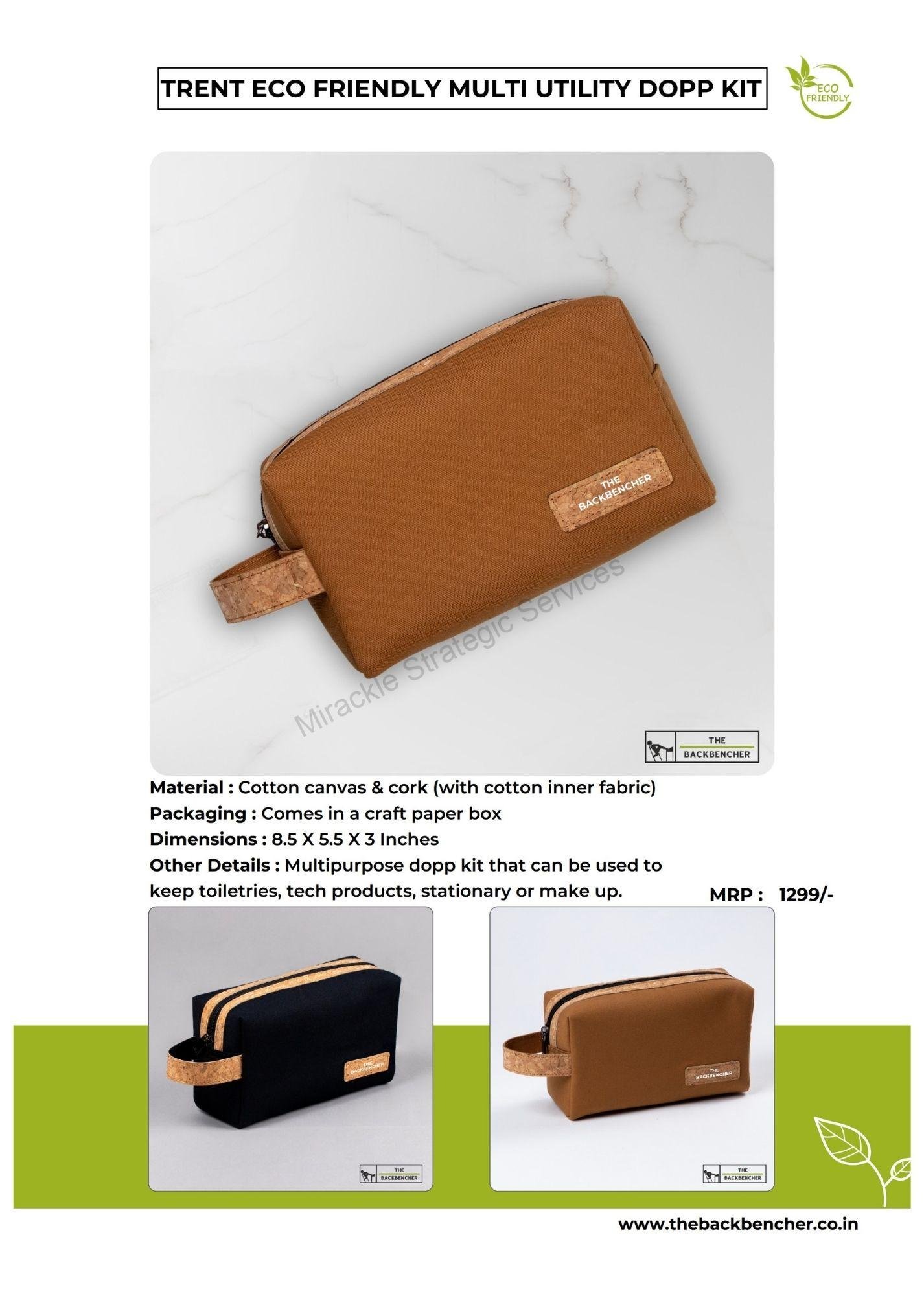 The backbencher Trend Eco Friendly Multi Utility Dopp Kit - Image 2